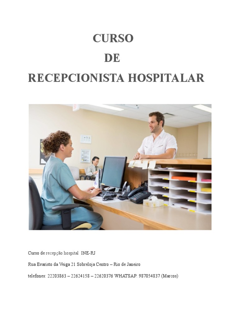 Curso: DE Recepcionista Hospitalar | PDF | Comunicação | Qualidade ...