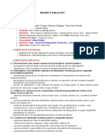 Proiect Didactic: o Data: o Unitatea de Învățământ: o Propunător: o Disciplina: o Manualul: o Tema Plastică