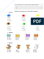 Bimestral Inglés Primer Periodo