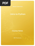 Introduction To Python Course Notes 365 Data Science