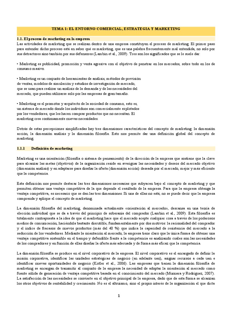 Estrategia y Proceso de Marketing | PDF | Marketing | Mercado (economía)