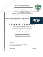 Trabajo Terminal: "Diseño de Audio Distribuido para Alerta Sísmica en La ESIME Zacatenco"