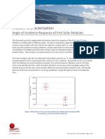 Module Characterization: Angle of Incidence Response of First Solar Modules