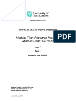 HS7008 Module Guide T2 - 2019-20