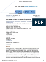 Emergencias Médicas en Odontología Pediátrica