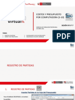 Costos Y Presupuesto Por Computadora (S-10) : Sesión N°6 Y 7