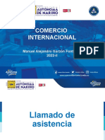 Comercio Internacional: Manuel Alejandro Garzón Fontecha 2022-II
