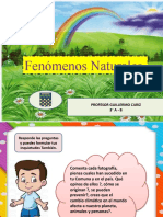 Fenómenos Naturales: Profesor Guillermo Cariz 3° A - B