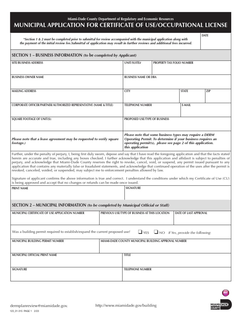 Miami-Dade CU Application Guide | PDF | Waste | Hazardous Waste