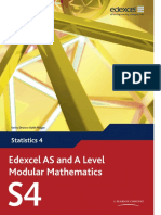 Edexcel AS and A Level Modular Mathematics S4 by Keith Pledger
