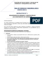 Examen Nacional de Farmacia Y Biquímica 2023-I (ENAFB 2023-I) Instructivo #1