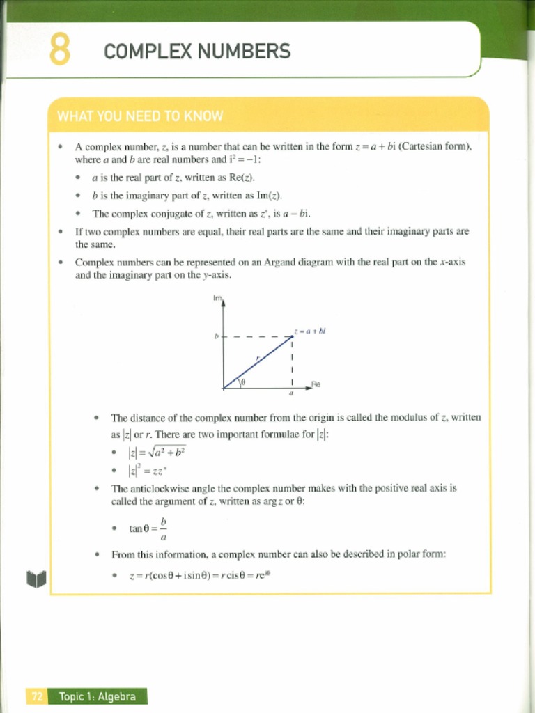 08 Complex Numbers PDF