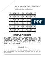 Magzetician: Magzetician Alphabet and Specimen