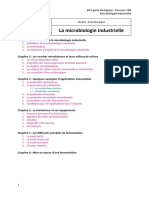Cours - Microbiologie Industrielle - BUT GB 2