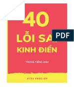 40 Loi Sai Kinh Dien Trong Tieng Anh