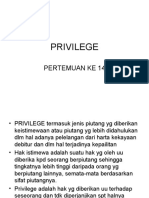 Privilege: Pertemuan Ke 14