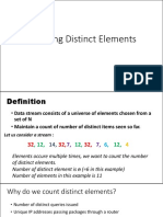 Viden Io Data Analytics Lecture8 Counting Distinct Elements PDF