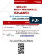 Información Matricula Academica 2023-1 Semestralizado