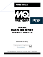 UM SERIES Rev 0 Parts Manual