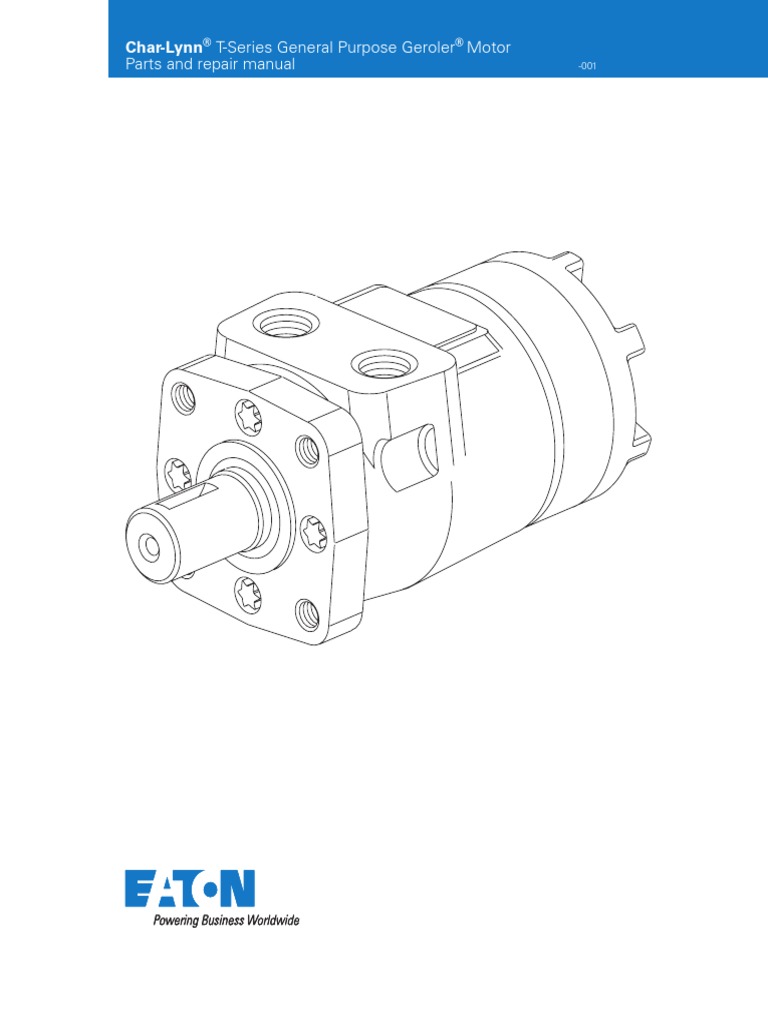 Subject Title Motor Parts and Repair Manual: Char-Lynn T-Series General ...