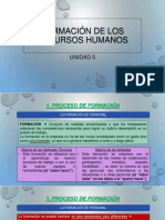 Formación de Los Recursos Humanos: Unidad 5