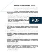 Tema 5. Formación de Recursos Humanos. Ejercicios