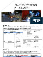 Metal Manufacturing Processes