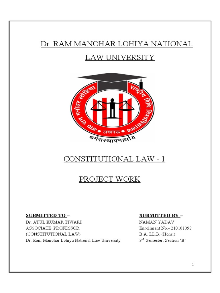 Constitutional Law Project | PDF | Minority Group | Supreme Court Of India