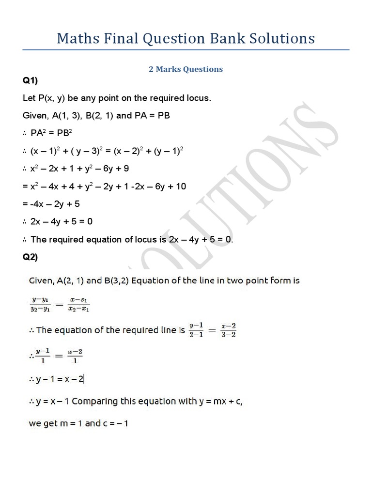 Bank Exam Maths Solutions PDF | PDF