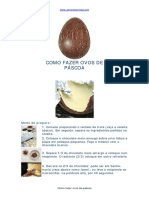 Como fazer ovos de Páscoa passo a passo