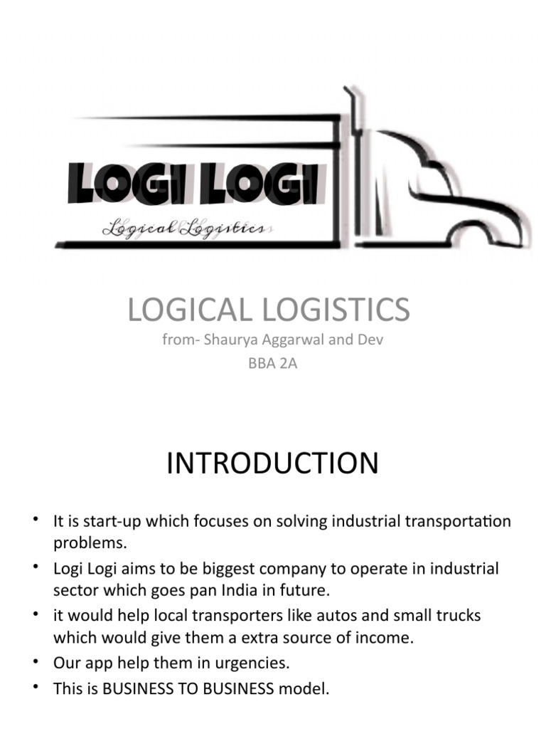 Logi Logi: B2B Logistics App Solution | PDF | Logistics | Qr Code