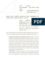 Solicito Informe El Estado en El Que Se Encuentra Investigacion