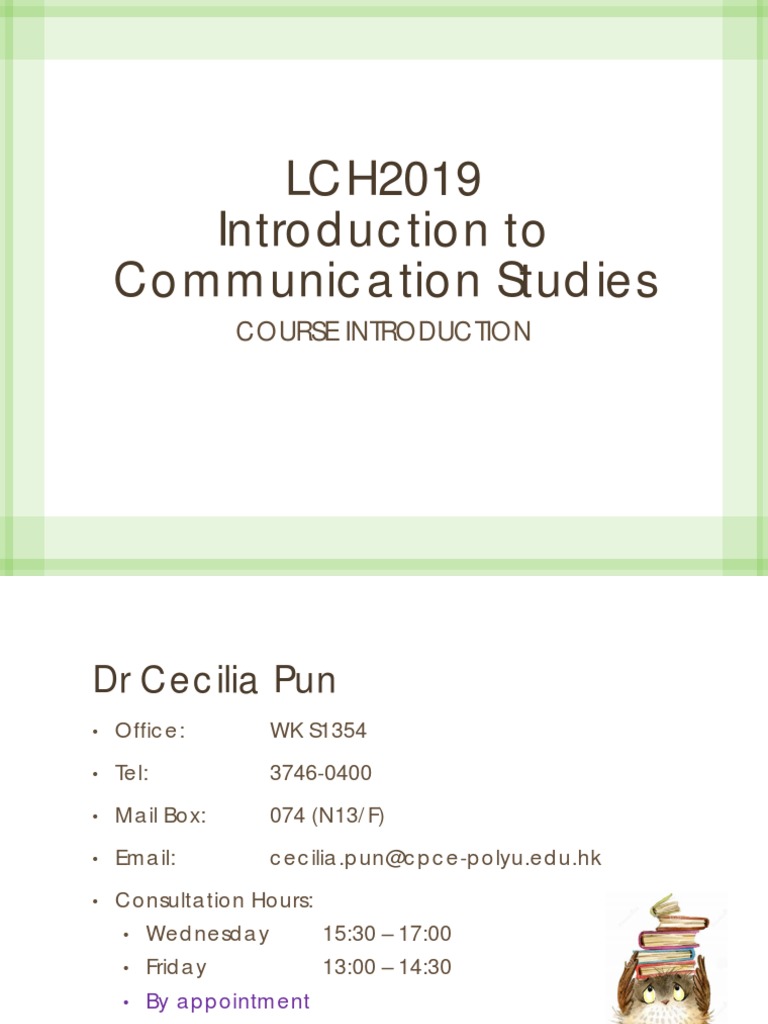 Introduction to Communication Studies | PDF | Communication | Lecture