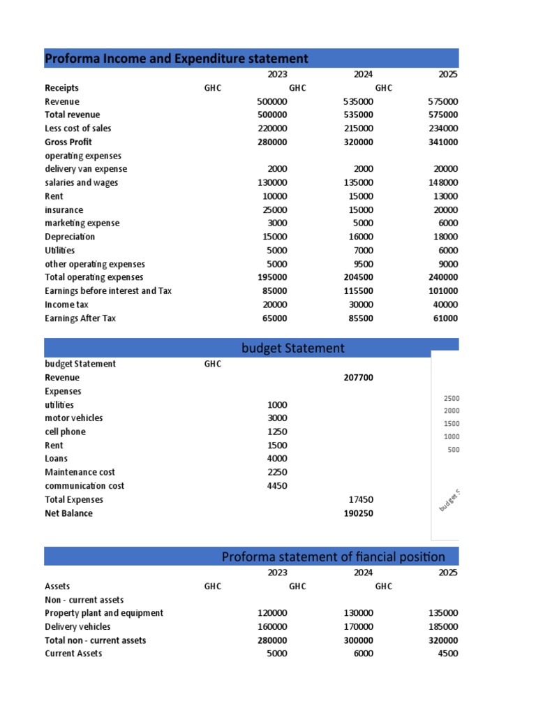 Proforma Income and Expenditure Statement | PDF | Equity (Finance ...