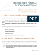 Derechos de Las Personas en Situación Irregular