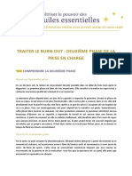 Traiter Le Burn-Out: Deuxième Phase de La Prise en Charge