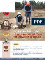 Curso Especializado: Técnico en Laboratorio de Mecánica de Suelos