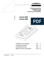 Cond 330i Cond 340i: Bedienungsanleitung Operating Manual Mode D'emploi Instrucciones de Operación