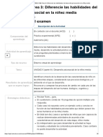 Examen - (APEB2-10%) Tarea 3 - Diferencie Las Habilidades Del Desarrollo Psicosocial en La Niñez Media