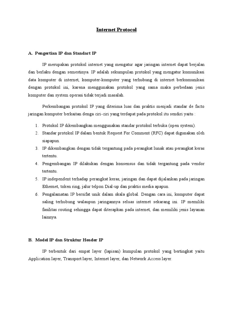 Protokol Internet Dan Ip Address Pdf