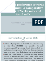 Consumer Preference Towards Branded Milk