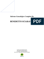 Benedetto Sciaraffia: Informe Genealógico Completo de