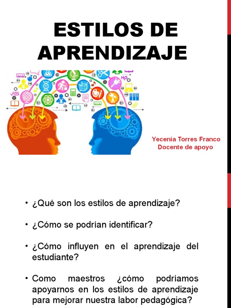 Estilos de Aprendizaje y Estrategias | PDF | Aprendizaje | Aprendiendo ...