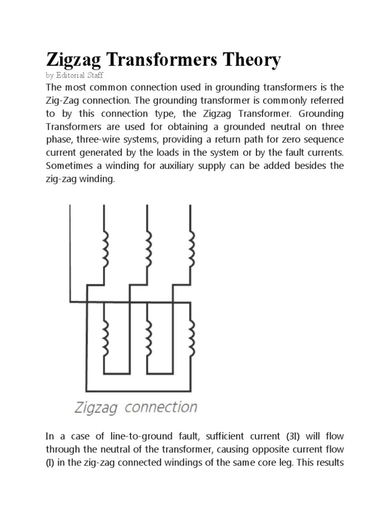 Zigzag Transformers Theory | PDF | Transformer | Electrical Impedance