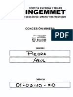Ingemmet: Concesión Minera