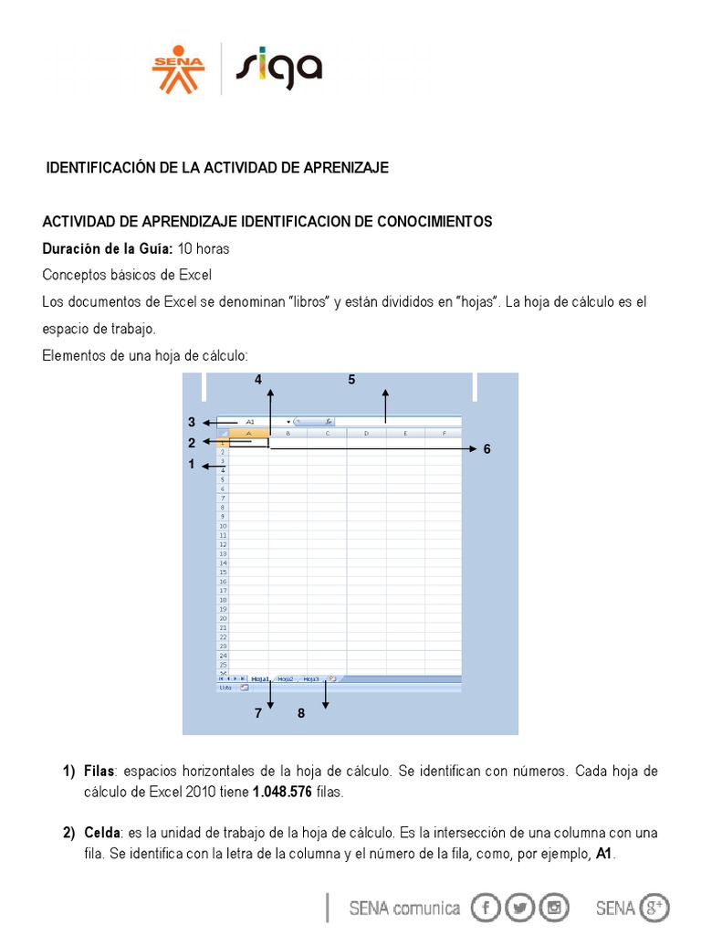 Taller de Operaciones Básicas en Excel | PDF | Hoja de cálculo ...