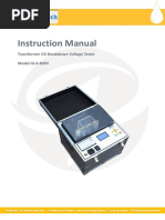 Instruction Manual Transformer Oil BDV Tester IIJ-II-80KV