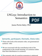 Lng231: Introduction To Semantics: Joana Portia Sakyi, PHD