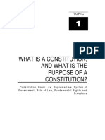 Topic 1 - What Is A Constitution