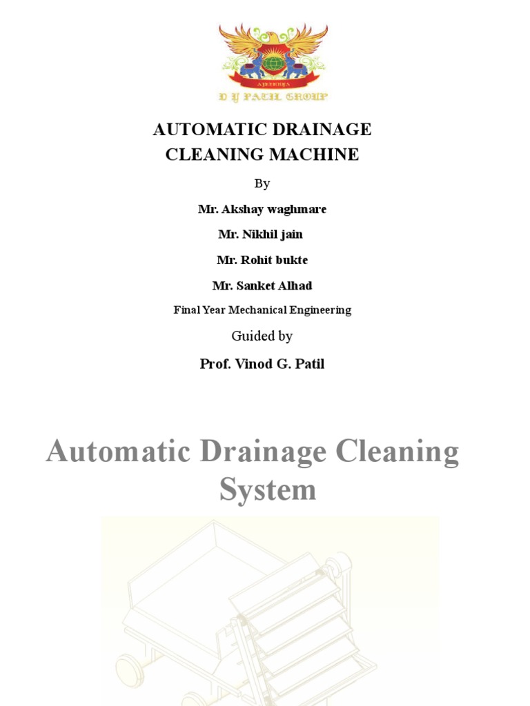Automatic Drainage Cleaning Machine Prof. Vinod G. Patil PDF